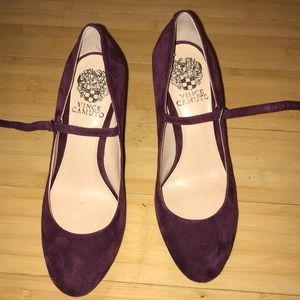 Burgundy pumps